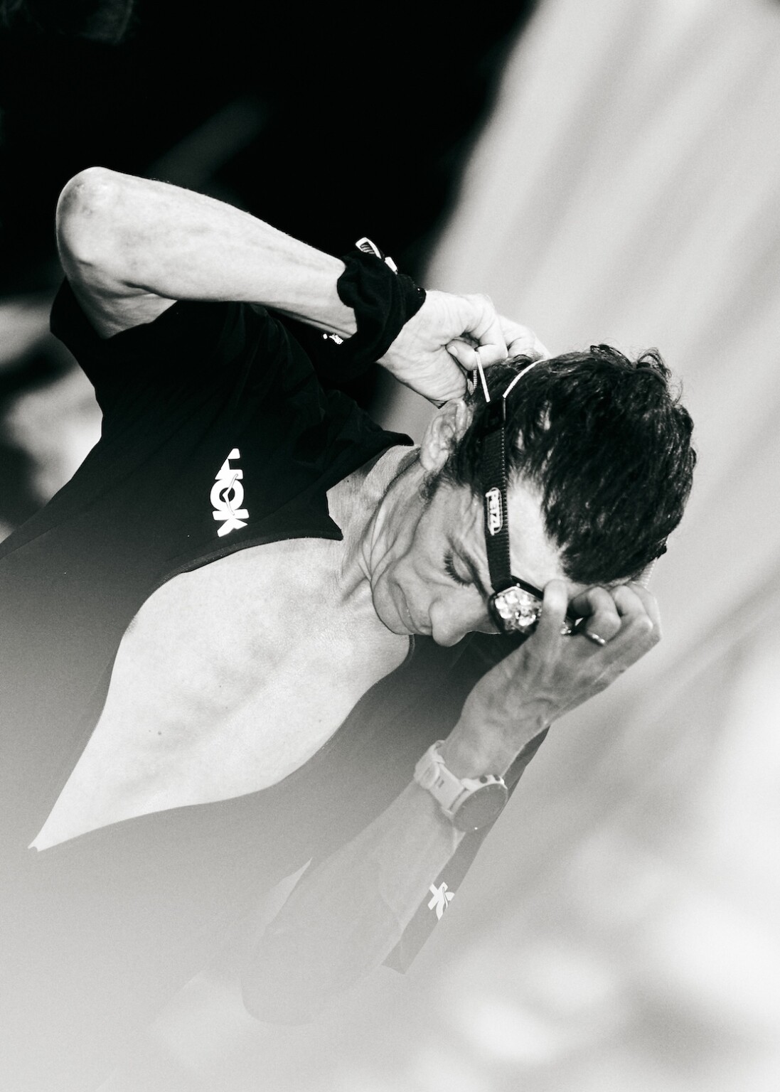 Jim Walmsley while racing UTMB as documented in LEARNING TO FLY. Photo Credit: Aisha McAdams
