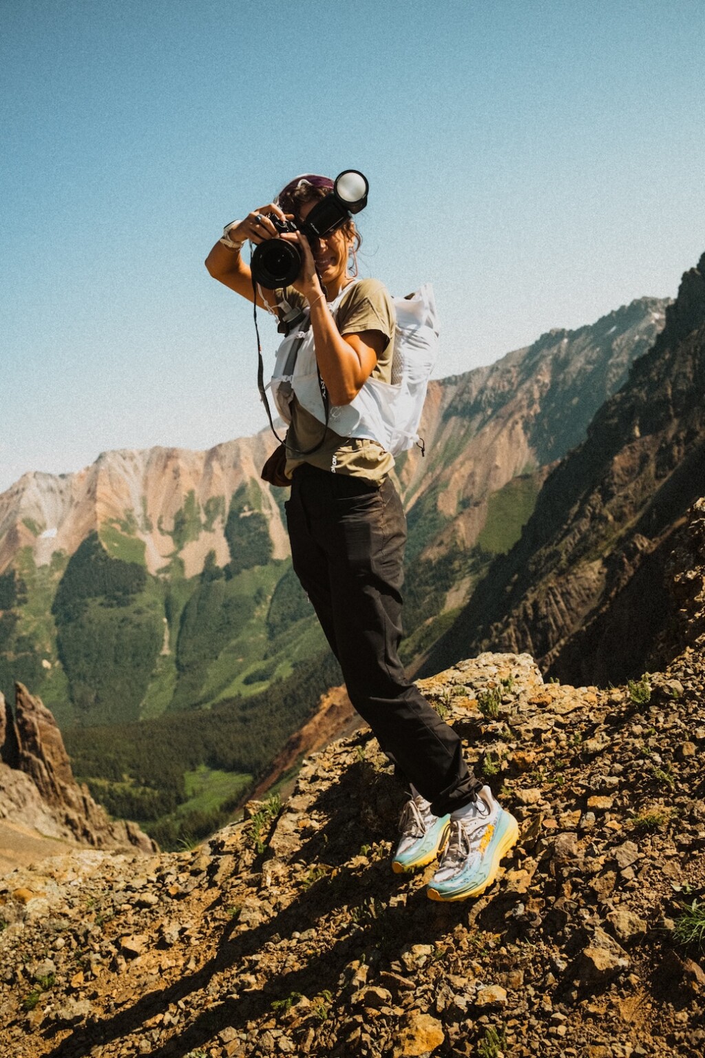 LEARNING TO FLY subject and photographer Aisha McAdams. Photo Credit: Dylan Harris