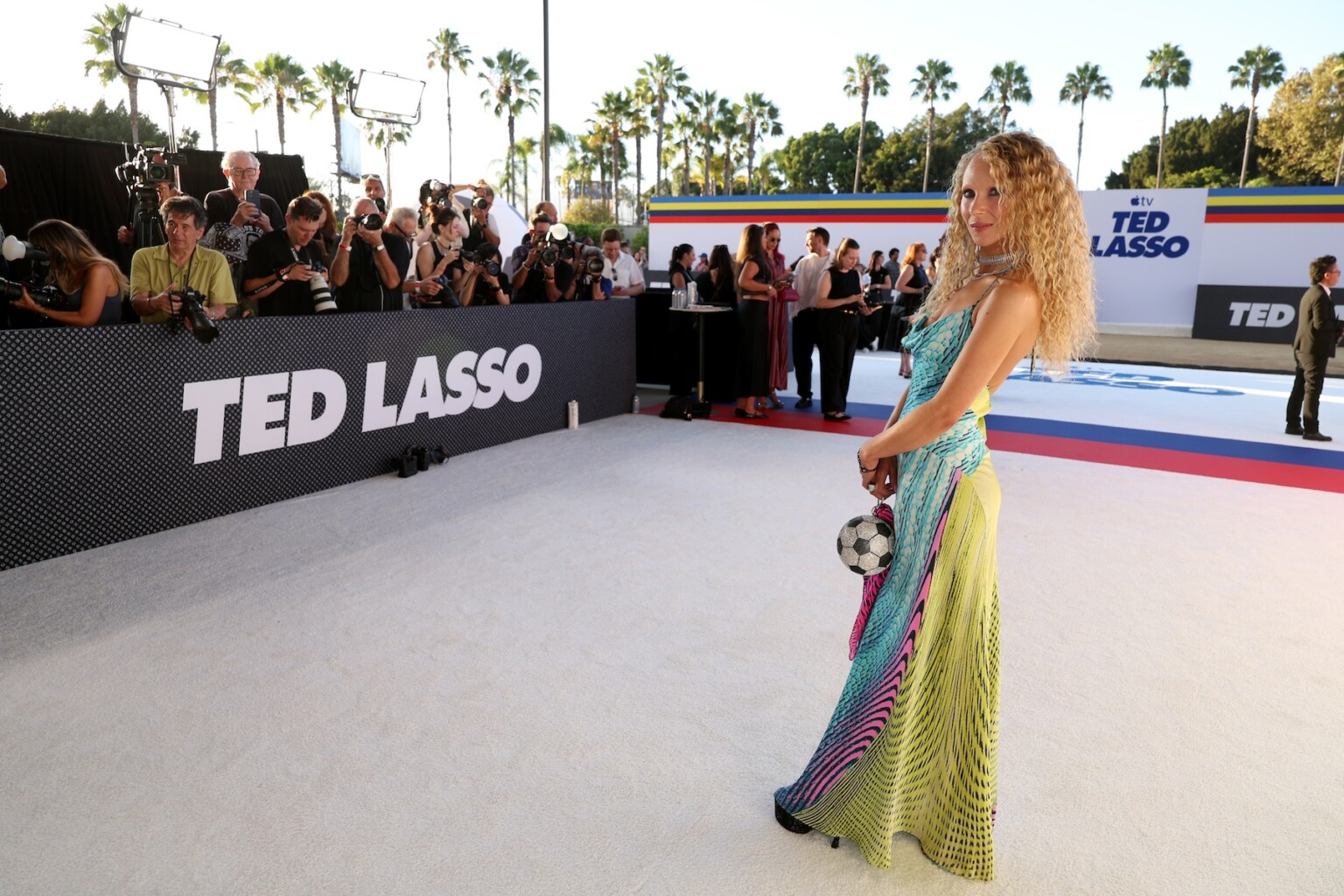 LOS ANGELES, CALIFORNIA - JULY 27: Juno Temple attends the world premiere celebrating season four of the Apple TV beloved series “Ted Lasso” at Academy Museum of Motion Pictures on July 27, 2026 in Los Angeles, California. The new season of “Ted Lasso” premieres globally on Apple TV on Wednesday, August 5, 2026. (Photo by JC Olivera/Apple TV via Getty Images)