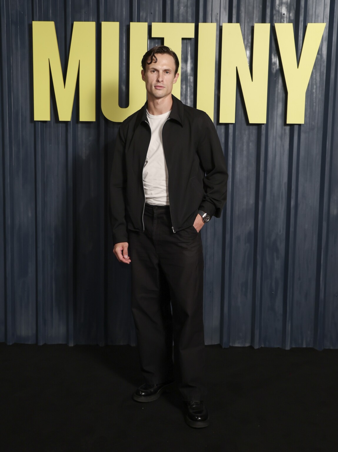 LONDON, ENGLAND - AUGUST 17: Arnas Fedaravičius attends a special screening of "Mutiny" at The Cinema In The Power Station on August 17, 2026 in London, England. "Mutiny" is coming to UK cinemas on the 21st August. (Photo by Mike Marsland/Getty Images for Sky UK)