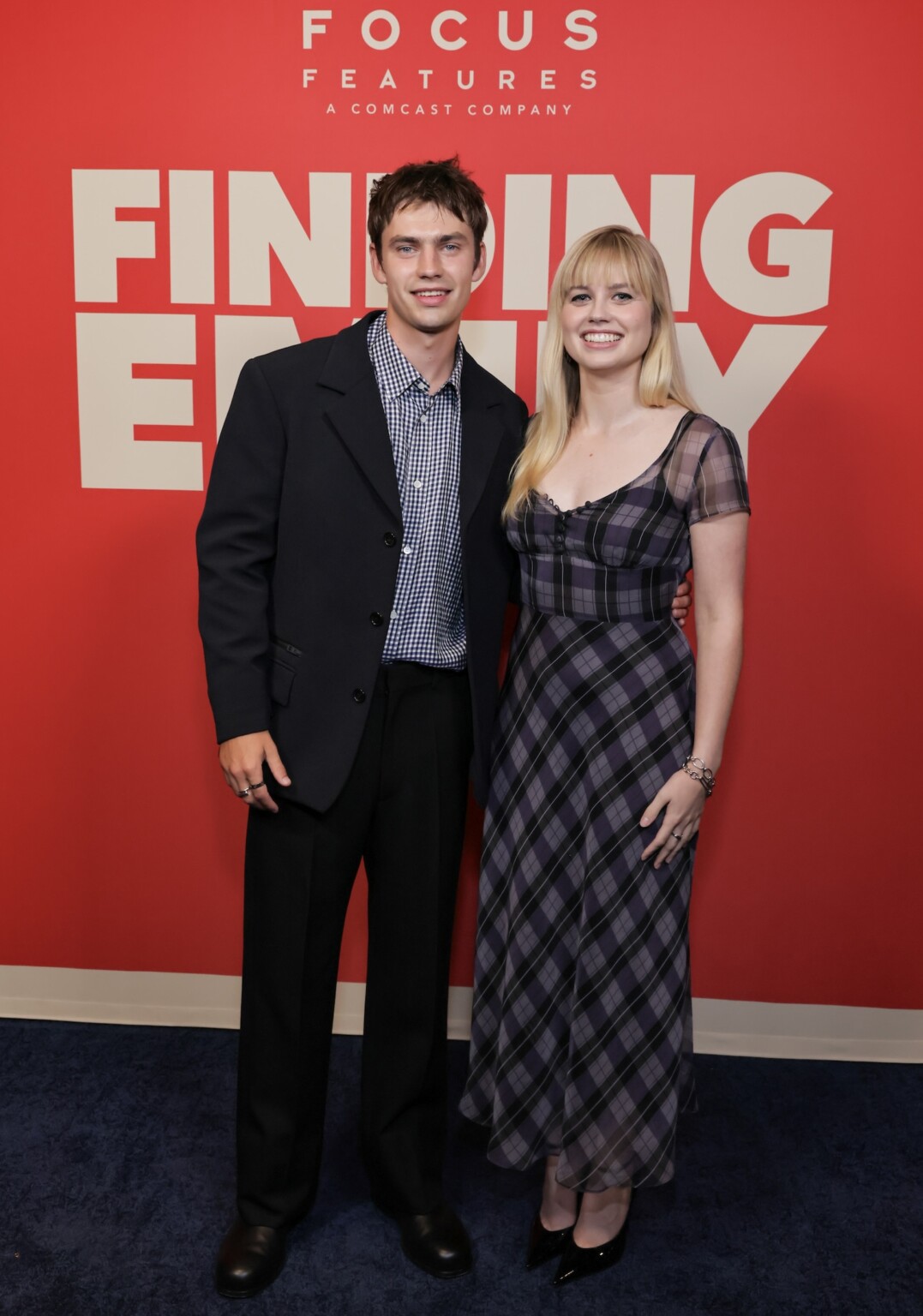 LOS ANGELES, CALIFORNIA - AUGUST 18: (L-R) and Angourie Rice attend the "Finding Emily" Los Angeles Special Screening at Alamo Drafthouse Cinema Downtown Los Angeles on August 18, 2026 in Los Angeles, California. (Photo by Rodin Eckenroth/Getty Images for Focus Features )