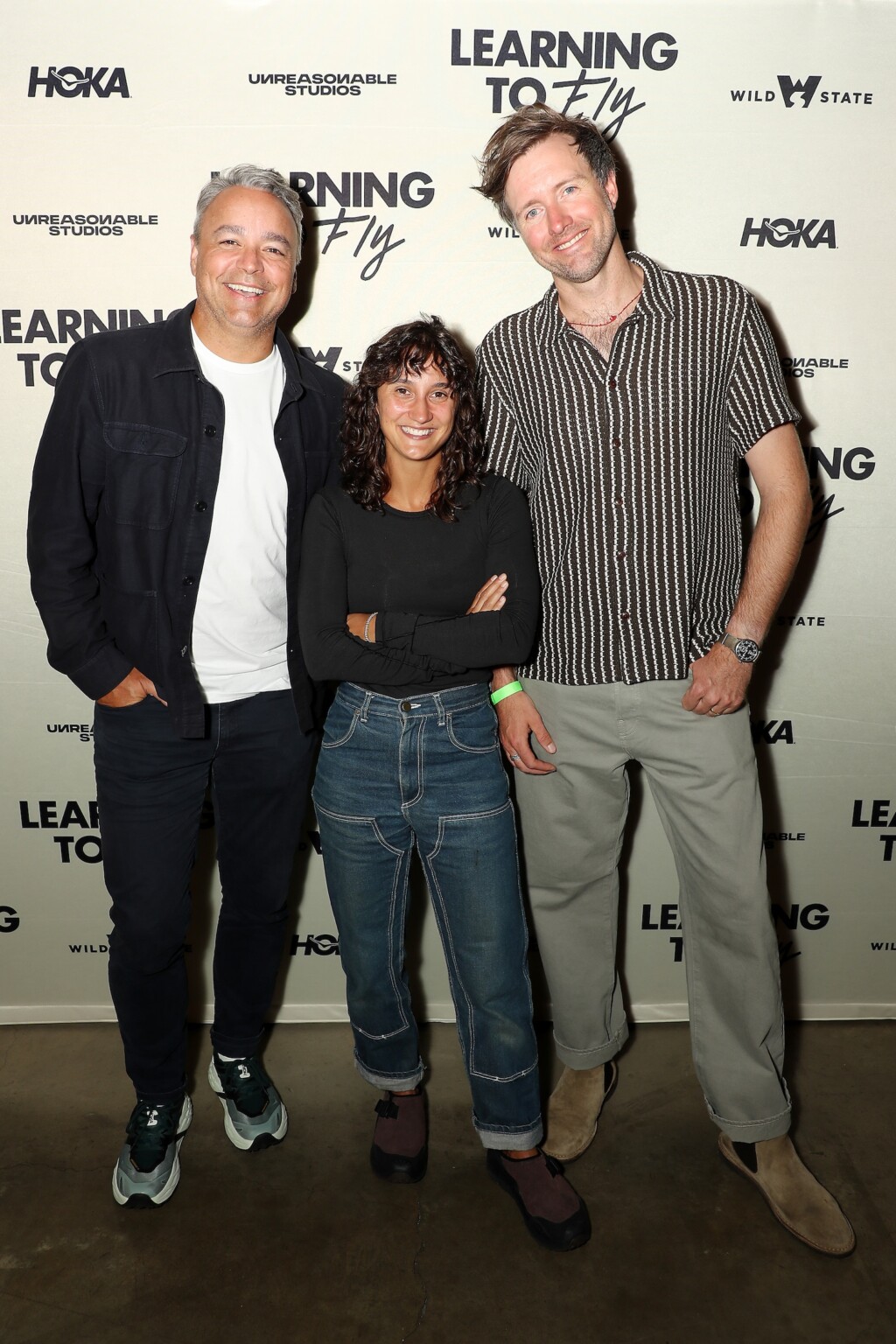 New York, New York - 8/18/26 - Evan Hayes (Producer), Aisha McAdams and Max Lowe (Director) attends the New York Premiere of Unreasonable Studios’ “Learning To Fly” - PICTURED: Evan Hayes (Producer), Aisha McAdams and Max Lowe (Director) - PHOTO by: Marion Curtis / StarPix for Unreasonable Studios - Location: Rooftop Screen, Pier 57