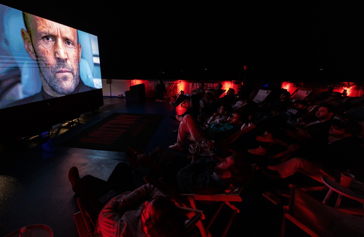 Jason Statham Goes 30 Feet Tall on the River Thames for Mutiny