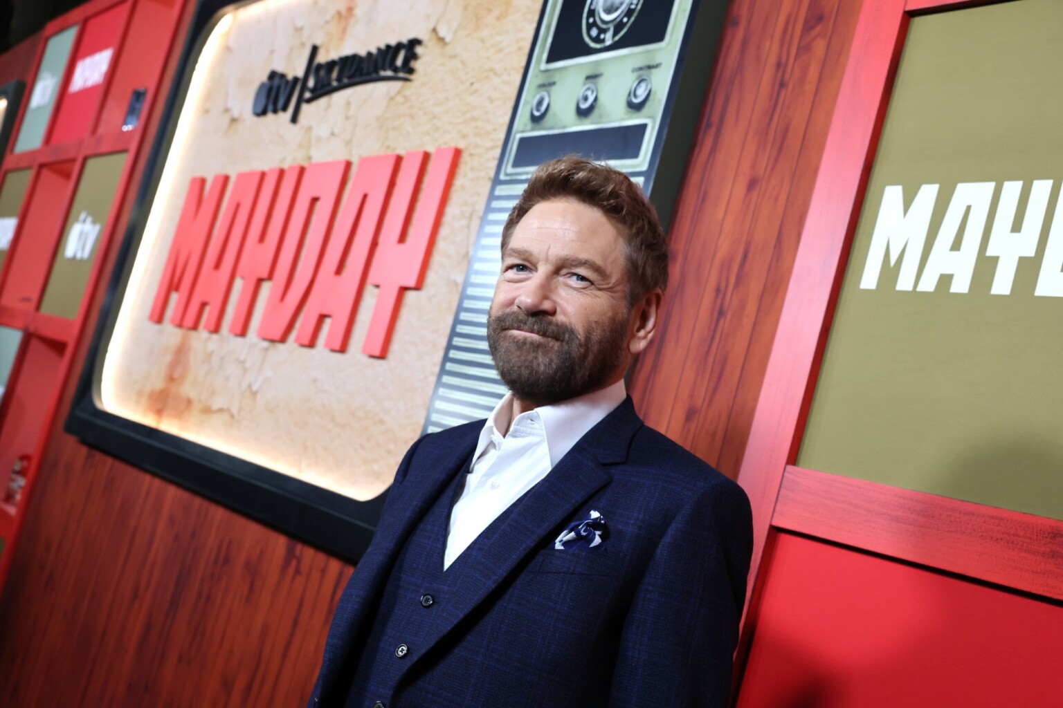NEW YORK, NEW YORK - SEPTEMBER 01: Kenneth Branagh attends the world premiere of the upcoming Apple Original Film “Mayday” at AMC Lincoln Square on September 01, 2026 in New York City. “Mayday” premieres globally on Apple TV on September 4, 2026. (Photo by Eric Charbonneau/Apple TV via Getty Images)