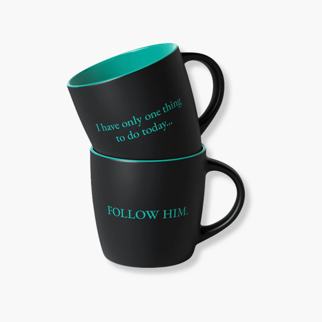 Follow Him Mug