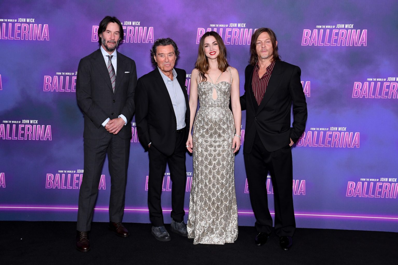 ANA DE ARMAS, KEANU REEVES AND THE CAST OF BALLERINA SHINE AT THE WORLD PREMIERE IN LONDON