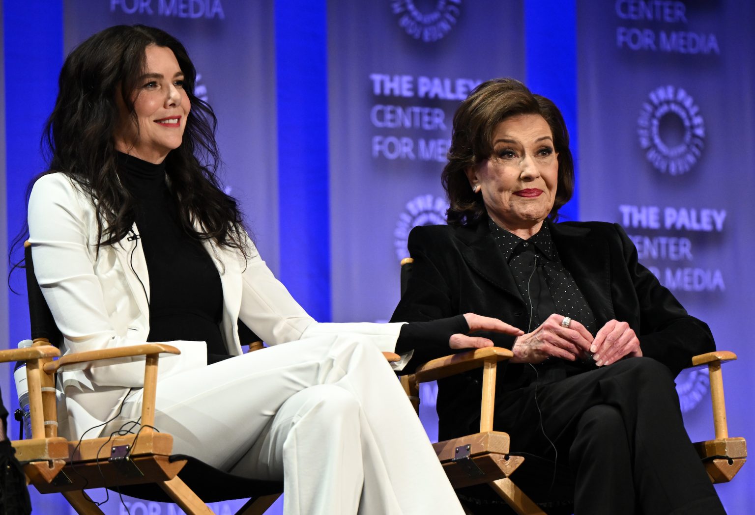 HOLLYWOOD CA - MARCH 29: Lauren Graham and Kelly Bishop at PaleyFest LA 2025 honoring The Amy Sherman-Palladino Multiverse, presented by the Paley Center for Media, at the DOLBY THEATRE on March 29, 2025 in Hollywood, California. © Kevin Parry