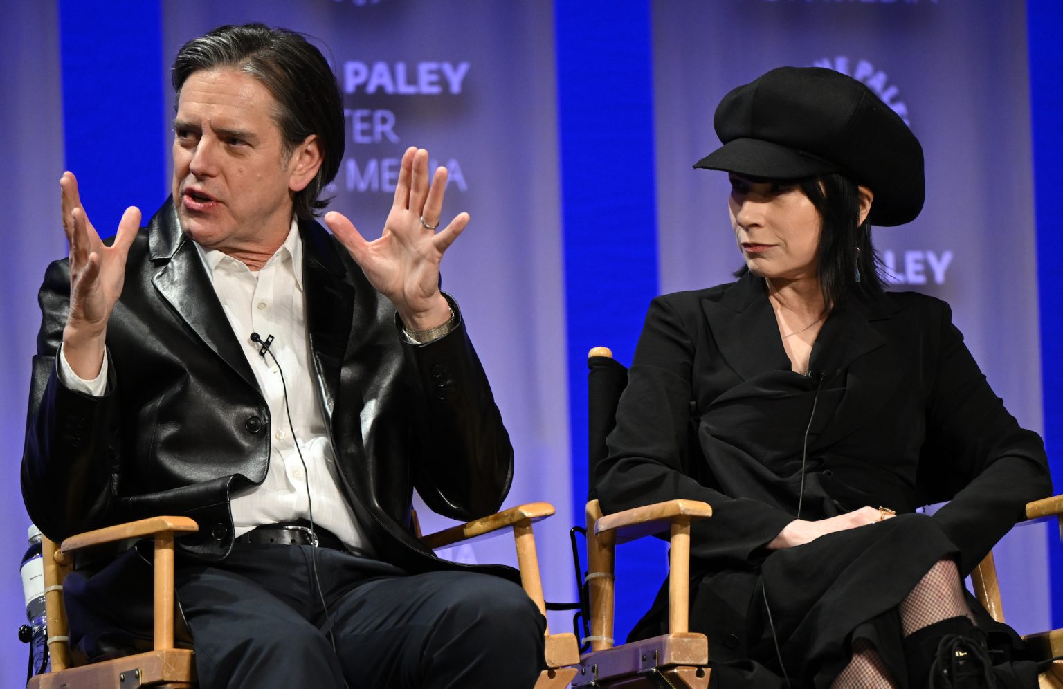 HOLLYWOOD CA - MARCH 29: Daniel Palladino and Amy Sherman-Palladino at PaleyFest LA 2025 honoring The Amy Sherman-Palladino Multiverse, presented by the Paley Center for Media, at the DOLBY THEATRE on March 29, 2025 in Hollywood, California. © Kevin Parry