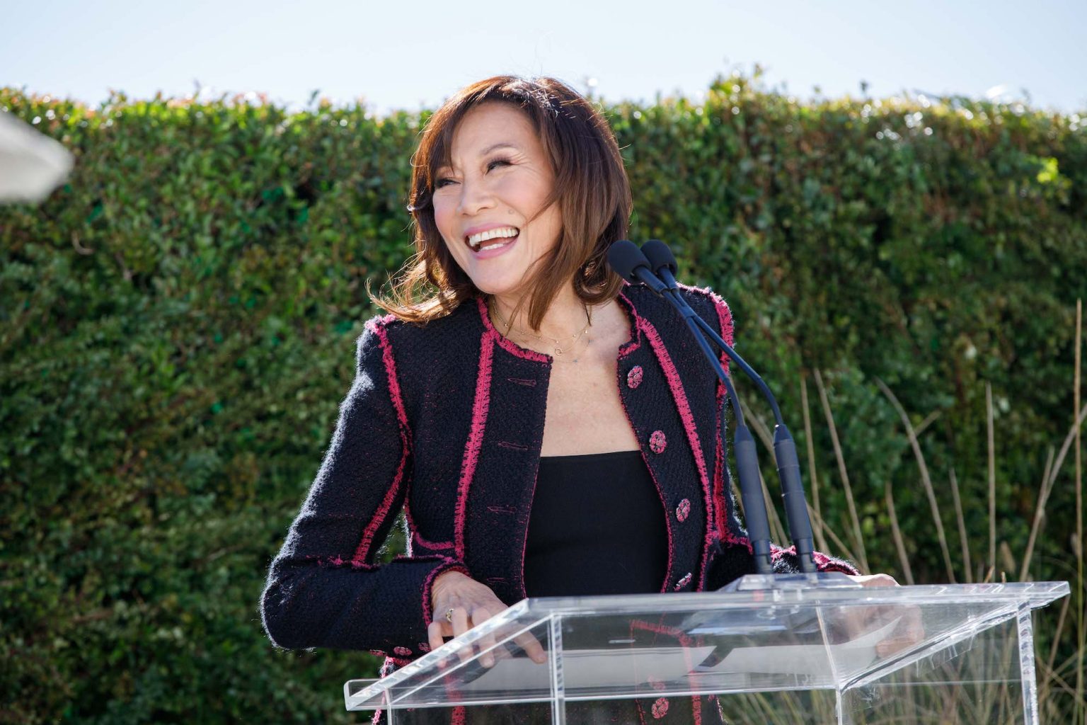 Academy President Janet Yang at the Academy Women’s Luncheon Presented by CHANEL hosted by the Academy of Motion Picture Arts and Sciences on Wednesday, November 16, 2022.