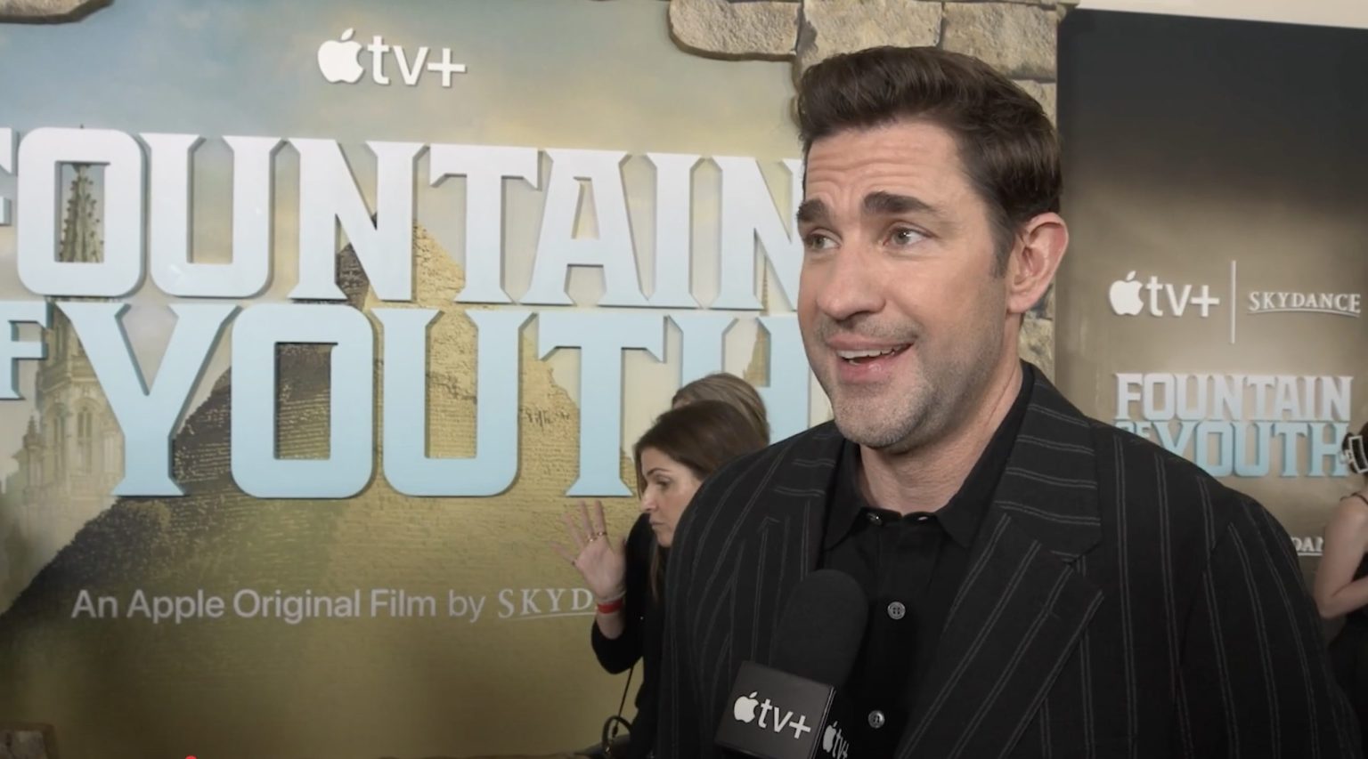 John Krasinski Interview about Fountain of Youth at the World Premiere