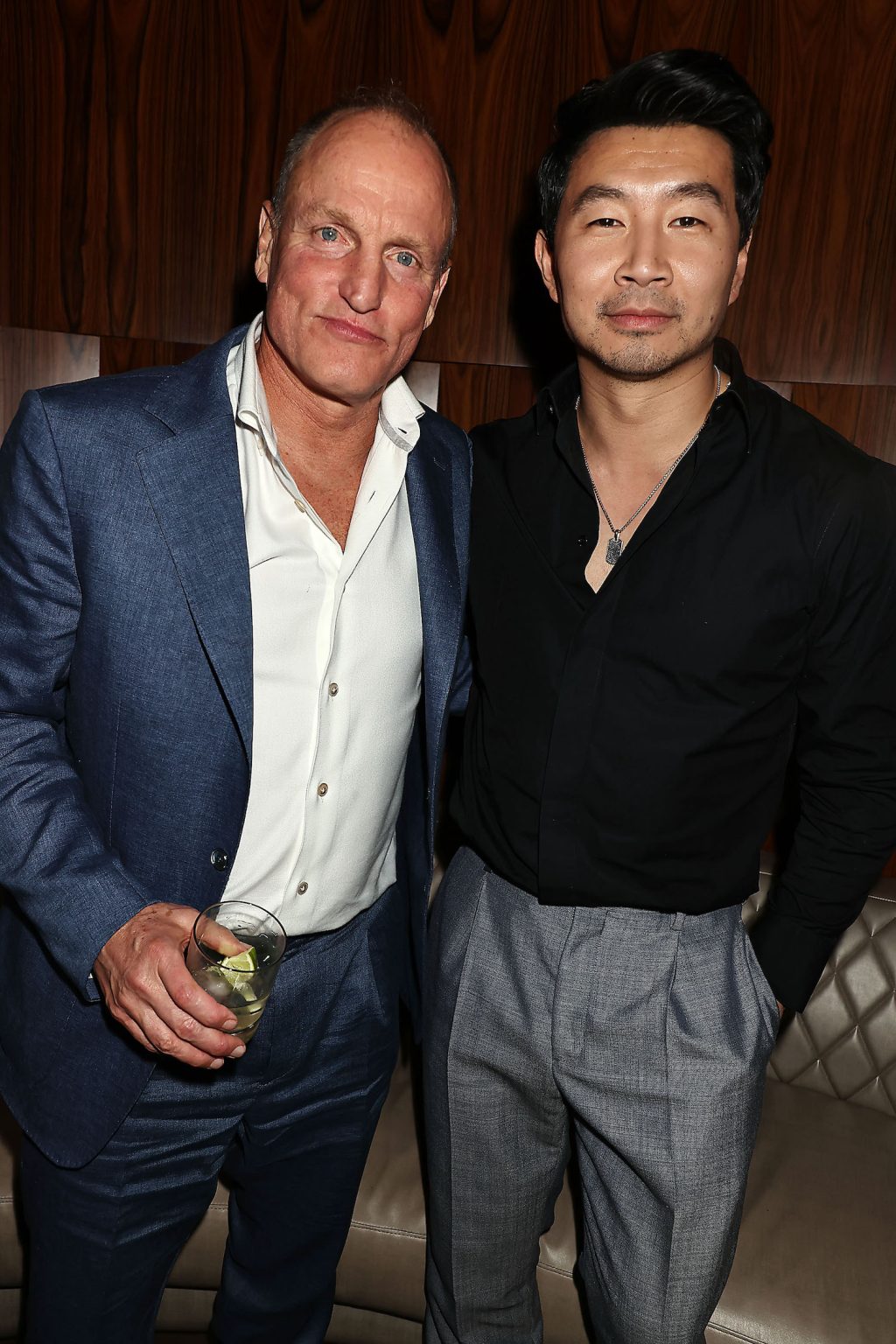 NY, NY - {02/25/2025} New York Premiere of Focus Features “ LAST BREATH” “  .  -PICTURED:  Woody Harrelson and Simu Liu                                      - PHOTO by: Dave Allocca / StarPix- Location: Ascent Lounge