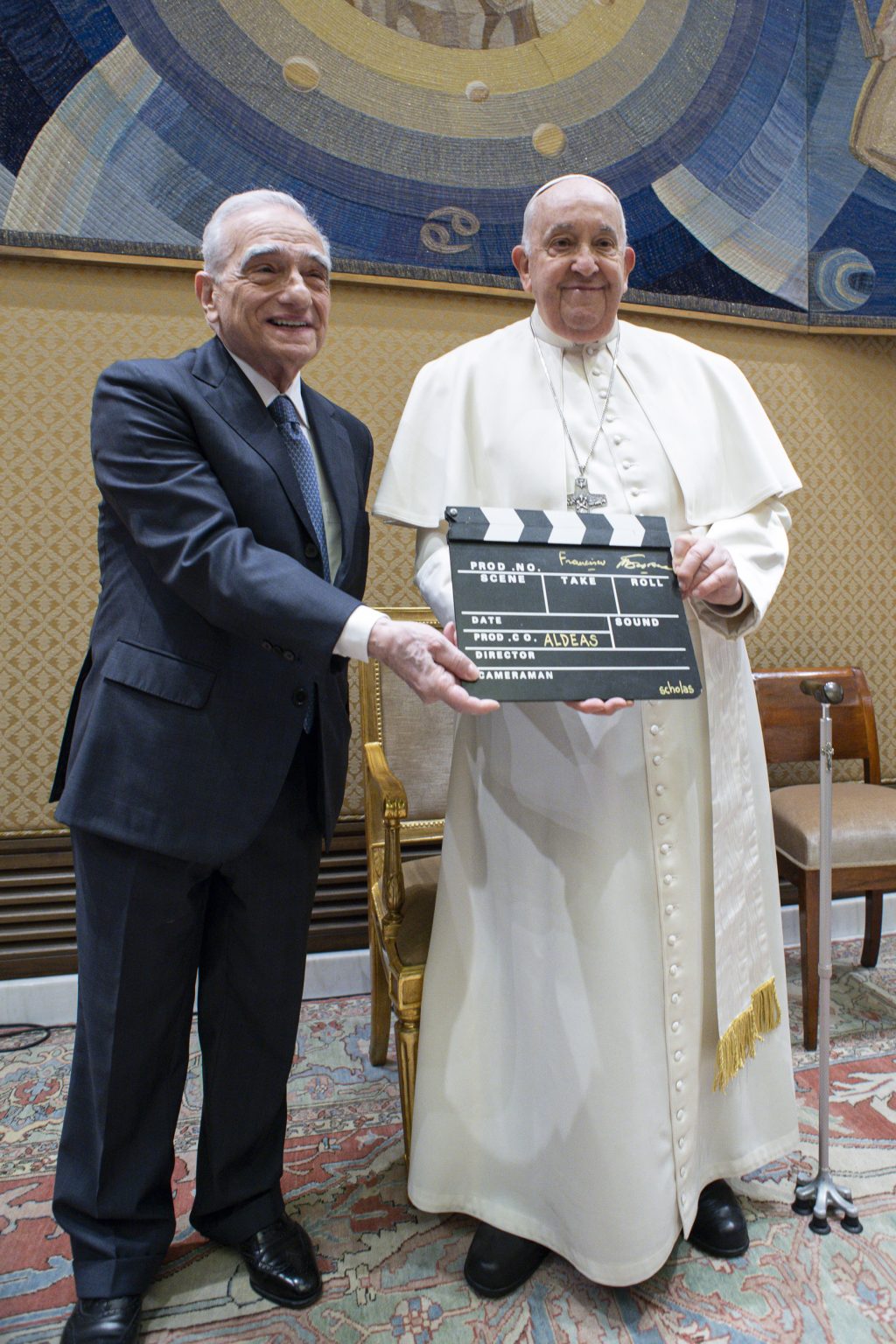 Martin Scorsese and Pope Francis (L-R) Photo courtesy of Vatican Media