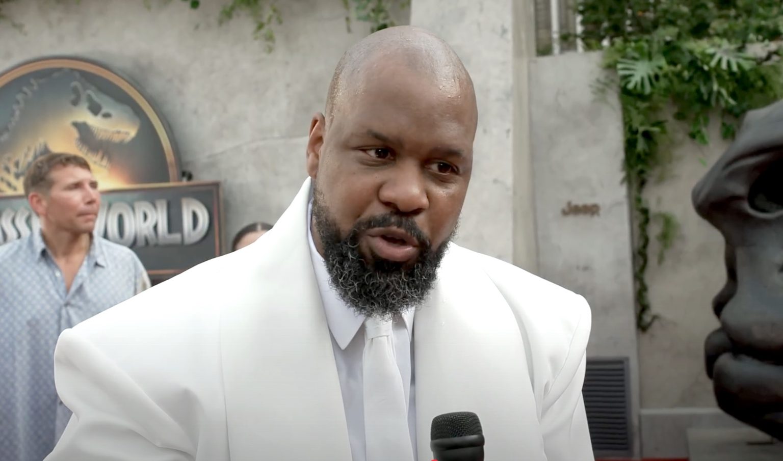 Jurassic World Rebirth World Premiere Interview with Bechir Sylvain
