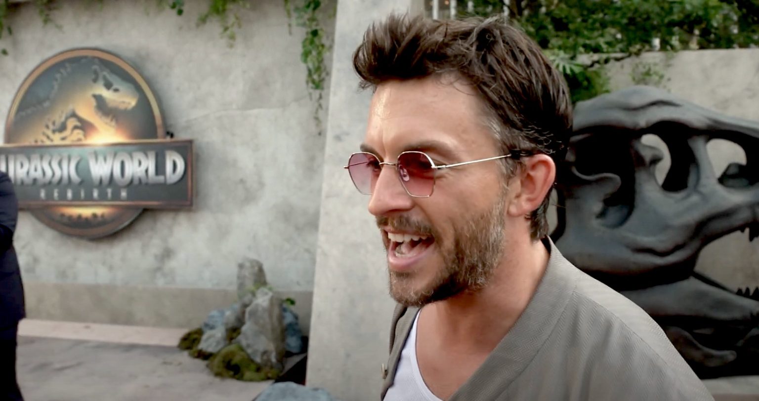 Jurassic World Rebirth World Premiere Interview with Jonathan Bailey