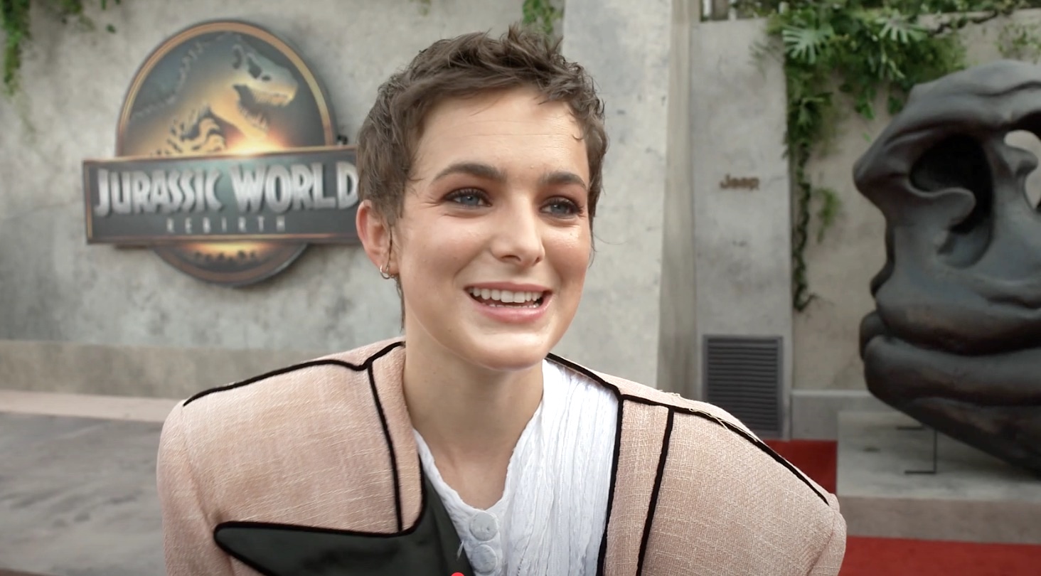 Philippine Velge Interview At The Jurassic World Rebirth World Premiere In NYC