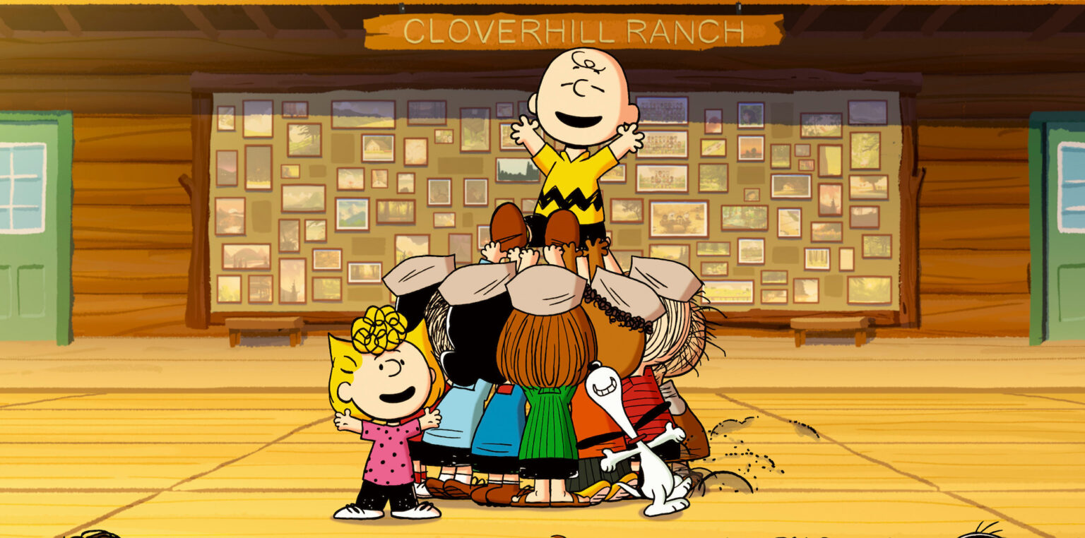 Sally, Charlie Brown and Snoopy in "Snoopy Presents: A Summer Musical," premiering August 15, 2025 on Apple TV+.