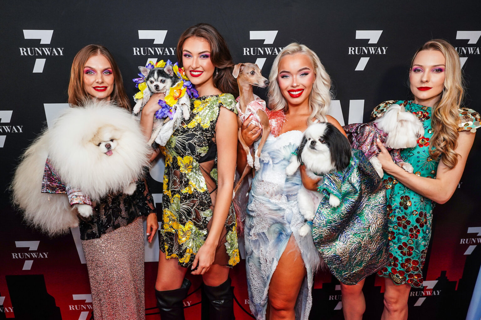 A Cat and Dogs In Haute Couture Take Over New York Fashion Week