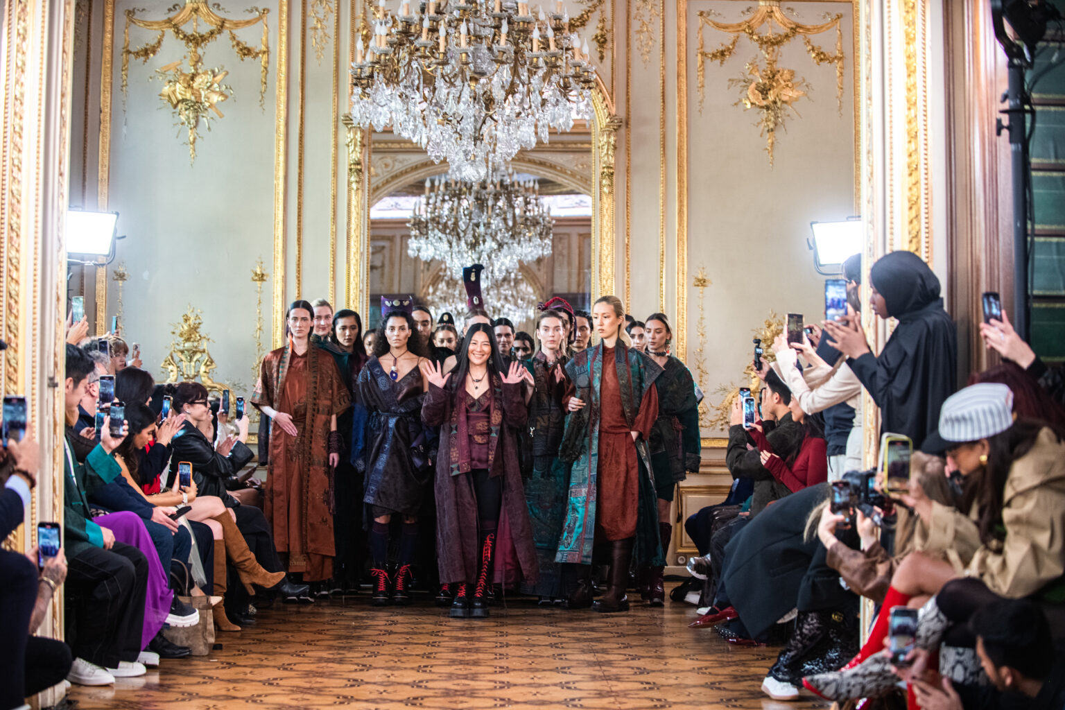 Runway by ZOUXIN during Paris Fashion Week for Spring Summer 2026